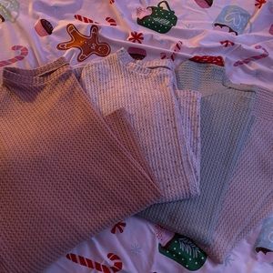 American Eagle Waffle Knit Long Sleeve Bundle